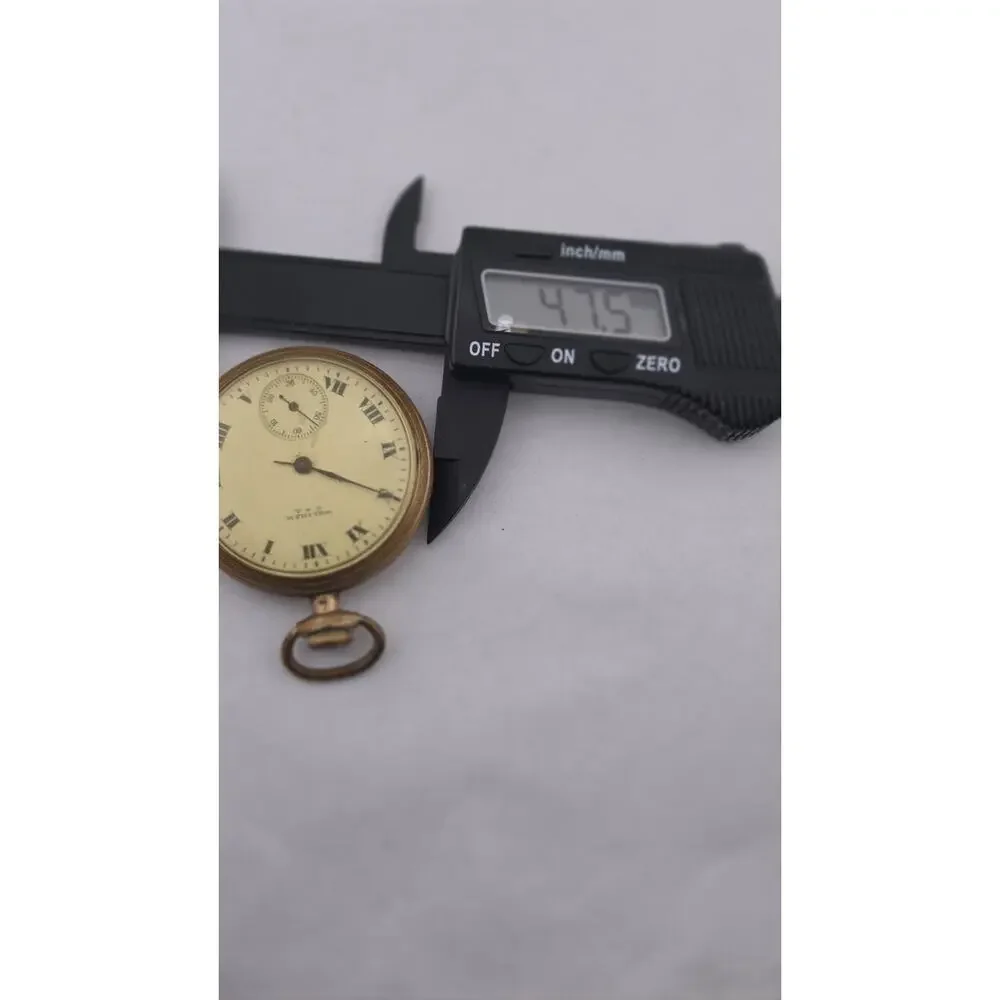 Antique 1917 Waltham Pocket Watch 7 Jewels Grade 610 Complete Not Running